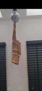 Mango houten wandlamp boomstam tak, Ophalen, Zo goed als nieuw, Hout, Robuust