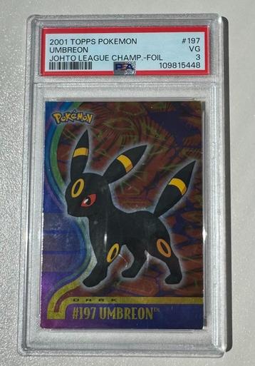 Pokemon TOPPS - Johto League Champions - Silver Umbreon PSA3 beschikbaar voor biedingen