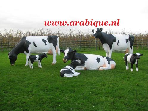 Koe friesian-holstein     melkkoe    koe wit, Tuin en Terras, Tuinbeelden, Nieuw, Dierenbeeld, Kunststof, Ophalen
