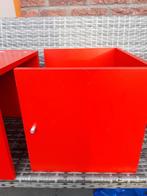 Ikea Kallax Expedit inzet met deurtje rood., Ophalen, Minder dan 50 cm, Gebruikt, 1 of 2 laden
