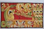 boeddha handgeschilderd, Myanmar, Antiek en Kunst, Kunst | Niet-Westerse kunst, Ophalen of Verzenden