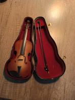 Te koop mooie viool met strijkstok en Antiek koffertje., Muziek en Instrumenten, Strijkinstrumenten | Violen en Altviolen, Ophalen of Verzenden