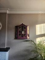 Vintage muurkastje paars, Huis en Inrichting, Met deur(en), Vintage, Zo goed als nieuw, Minder dan 100 cm