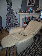 Himolla echt Leren relaxfauteuil met bediening., Huis en Inrichting, Fauteuils, Ophalen, Zo goed als nieuw, 50 tot 75 cm, Leer