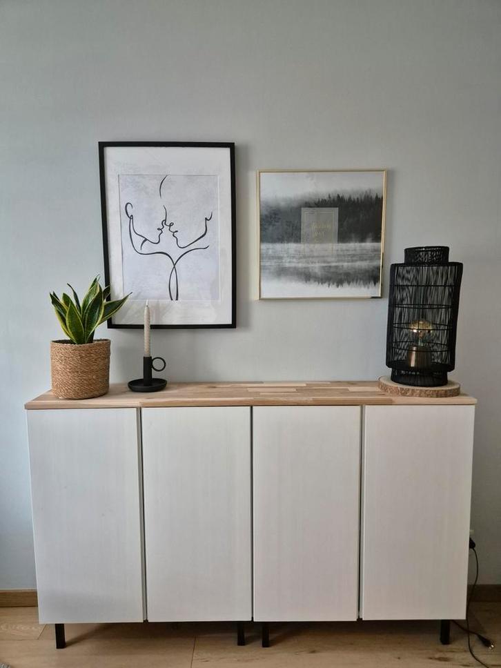 2 Grote Fotolijsten Desenio - Zwart & Messing, Huis en Inrichting, Woonaccessoires | Schilderijen, Tekeningen en Foto's, Schilderij