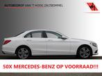 Mercedes-Benz C-Klasse 180 AUT9 Premium Avantgarde NAVI CAME, Auto's, Automaat, Leder en Stof, Wit, Bedrijf