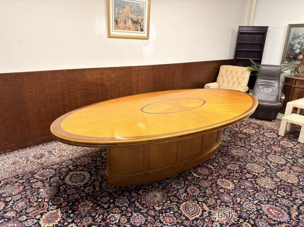 Engelse Globe Wernicke Art Deco Vergadertafel, Ophalen