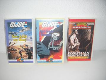 3 VHS Videobanden (2xG.I.JOE+De Graaf v. Monte Cristo)GRATIS beschikbaar voor biedingen