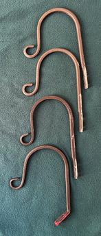 Sierlijke metalen gordijnhaken, 19,5 x 13,5 cm, 4 stuks, Huis en Inrichting, Ophalen of Verzenden, Gebruikt, Minder dan 50 cm