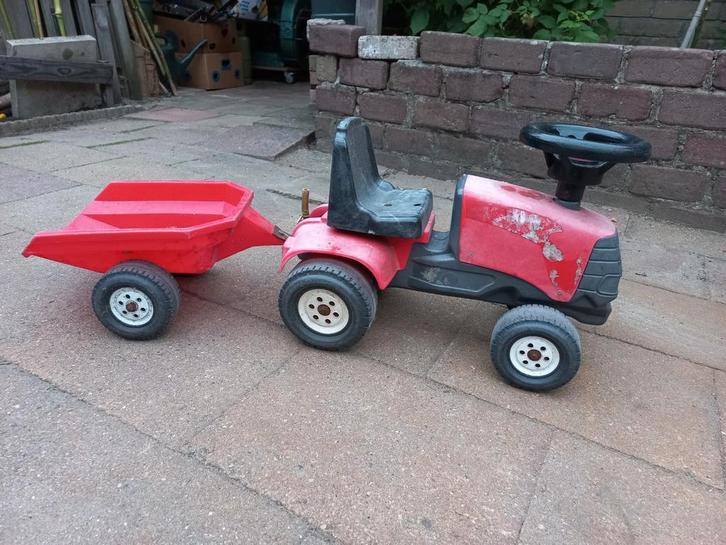 Loop trekker met kar., Kinderen en Baby's, Speelgoed | Buiten | Skelters, Gebruikt, Overige merken, Ophalen of Verzenden