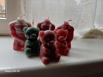 Kaarsen: 3 Torso's & 3 Beertjes beschikbaar voor biedingen