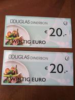 2 Douglas Dinerbonnen van €20 voor €20, Tickets en Kaartjes, Cadeaubon, Overige typen, Eén persoon