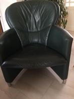 fauteuil, Huis en Inrichting, Minder dan 75 cm, Gebruikt, Leer, 50 tot 75 cm