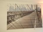 Ikea Brooklyn bridge canvas, Huis en Inrichting, Woonaccessoires | Schilderijen, Tekeningen en Foto's, Print, 125 cm of meer, Zo goed als nieuw