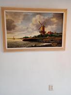 Schilderij van G van der Wiel 1957 ., Antiek en Kunst, Kunst | Schilderijen | Klassiek, Ophalen