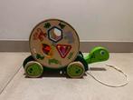Houten trekschildpad met vormenstoof, Ophalen of Verzenden, Zo goed als nieuw