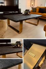 Richmond Salontafel 'Vendôm’ kleur Goud / Zwart, 130 x 80cm, Ophalen, 100 tot 150 cm, 50 tot 100 cm, Zo goed als nieuw