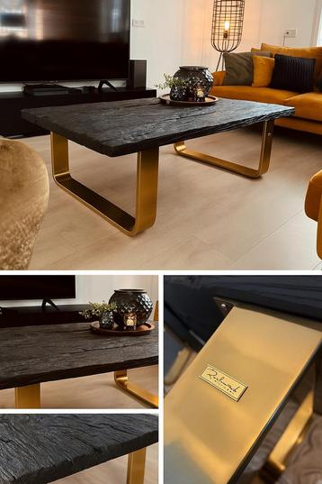 Richmond Salontafel 'Vendôm’ kleur Goud / Zwart, 130 x 80cm beschikbaar voor biedingen