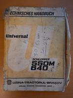 Technisch handboek Universal 550M en 640 traktor, Boeken, Ophalen of Verzenden, Gelezen, Tractor en Landbouw
