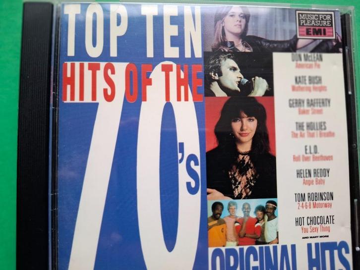 TOP TEN HITS OF THE 70'S  - ORIGINAL HITS, Cd's en Dvd's, Cd's | Pop, Zo goed als nieuw, 1960 tot 1980, Ophalen of Verzenden