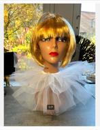 Grote drie lagen witte Pierrot Kraag - Kostuum Accessoire, Ophalen of Verzenden