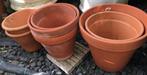 Diverse terracotta bloempotten tuinpotten binnen potten, Tuin en Terras, Bloempotten, Gebruikt, Rond, Minder dan 40 cm, Terracotta