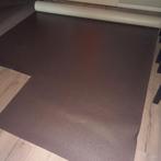 Vinyl/ zeil vloerbedekking bruin gespikkeld - 3 x 1.80 meter, Ophalen, Gebruikt, Bruin, Minder dan 10 m²