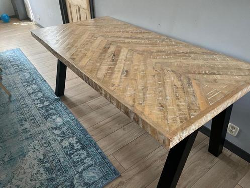 Eettafel WOOOD Tablo Visgraat - 180 x 90 cm, Huis en Inrichting, Tafels | Eettafels, Zo goed als nieuw, 50 tot 100 cm, 150 tot 200 cm