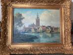 Schilderij Dorp Overschie door Hartog, Ophalen of Verzenden