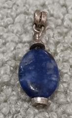 DB39 Ketting hangertje lapis lazuli 34x12mm, Overige voorstellingen, Nieuw, Steen of Mineraal, Met edelsteen