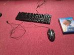 Keyboard en muis met led verlichting en 2 ps4 games, Spelcomputers en Games, 1 speler, Ophalen, Zo goed als nieuw, Vanaf 3 jaar