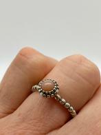Z922 Pandora zilveren ring pink opal maat 17,25, Ophalen of Verzenden, X, Dame, Zilver