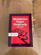 Wetteksten Hoger Onderwijs 2021 222, Zo goed als nieuw, Noordhoff Uitgevers, Beta, HBO