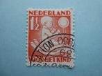 Nederland. Tweezijdige roltanding, zonder watermerk (1)., Verzenden, Gestempeld