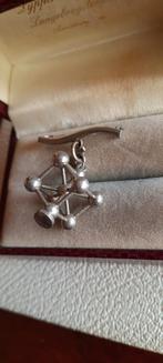 Vintage brutalist broche Atomium,Brussel,België., Ophalen of Verzenden, Zo goed als nieuw, Overige materialen