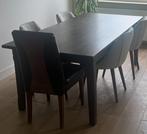 Houten Tafel voor 6-8 Personen, Huis en Inrichting, Tafels | Eettafels, Ophalen, Gebruikt, 200 cm of meer, 50 tot 100 cm