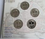 Nederland penning set 5 kronen 2000 jaar nijmegen 2005 ned, Postzegels en Munten, Penningen en Medailles, Verzenden, Nederland