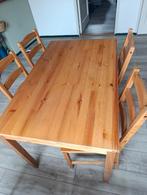 IKEA Jokkmokk eettafel set met 4 stoelen, Ophalen, Gebruikt, 4 tot 6 stoelen