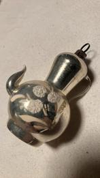 Vintage antieke kerstbal, koffiepot zilver, Ophalen of Verzenden, Zo goed als nieuw