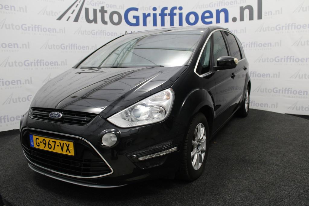 Ford S-Max 2.0 EcoBoost S Edition 5P automaat met leer en tr, Auto's, Ford, Euro 5, 1976 cc, Gebruikt, Zwart