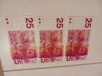 Oud geld, Postzegels en Munten, Ophalen of Verzenden, 25 gulden, Los biljet