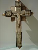 antiek kruis JERUSALEM CRUCIFIX parelmoer Jezus Christus, Antiek en Kunst, Antiek | Religie, Ophalen of Verzenden