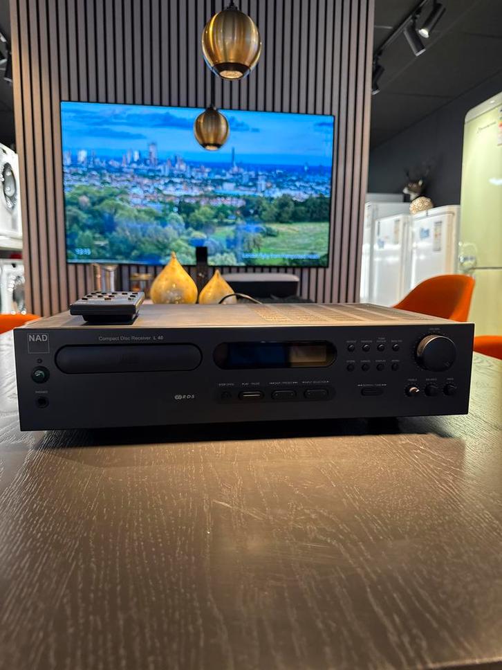 NAD L40 CD Receiver met RDS, Audio, Tv en Foto, Versterkers en Receivers, Gebruikt, Stereo, Minder dan 60 watt, Overige merken