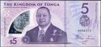 Tonga 5 pa'anga ND(2023) UNC p.51 (#54), Postzegels en Munten, Bankbiljetten | Oceanië, Los biljet, Verzenden