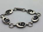 X168 Prachtige zilveren armband KJP Finland, Sieraden, Tassen en Uiterlijk, Met kristal, Ophalen of Verzenden, X, Zilver