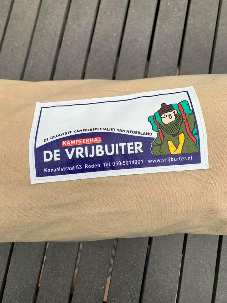 Bijna nieuw katoenen windscherm Vrijbuiter 5 m / wind scherm, Caravans en Kamperen, Tentaccessoires, Zo goed als nieuw, Ophalen of Verzenden