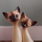 Lucky Vintage set van 2 Siamese katten Vintage Japans, Ophalen of Verzenden, Gebruikt, Dier
