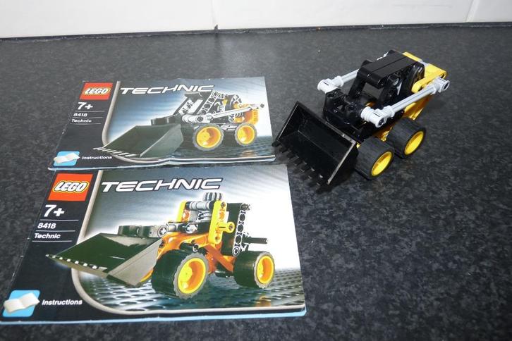 Lego Technic 8418 Mini loader incl boekjes, Kinderen en Baby's, Speelgoed | Duplo en Lego, Zo goed als nieuw, Lego, Complete set