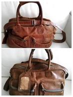 Originele leer cowboy's bag 2 kleuren cognac bruin laptoptas, Sieraden, Tassen en Uiterlijk, Tassen | Damestassen, Ophalen of Verzenden