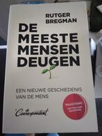 De meeste mensen deugen-Rutger Bregman, Boeken, Politiek en Maatschappij, Nederland, Gelezen, Ophalen of Verzenden